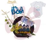 Regalo para nacimiento de bebe con fresas con chocolate