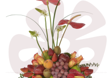 Arreglos frutales Quito a domicilio, arreglo frutal, canastas de frutas, arreglos con flores y frutas