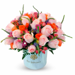 arreglos de flores rosadas excelenta para floristeria a domicilio