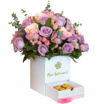 flores a domicilio con chocolates ferrero rocher